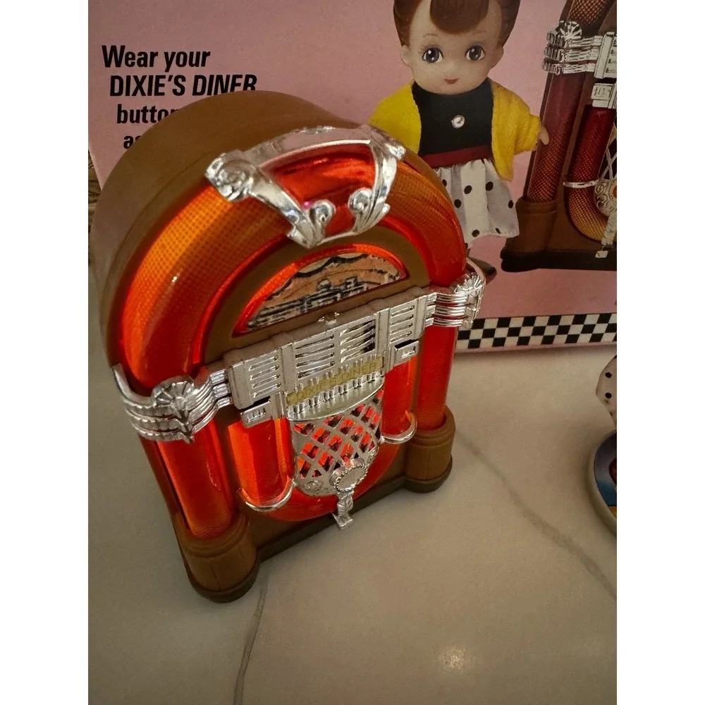 Dixie's Diner Light Up Juke Box Playset By TYCO‎ Industries 1989